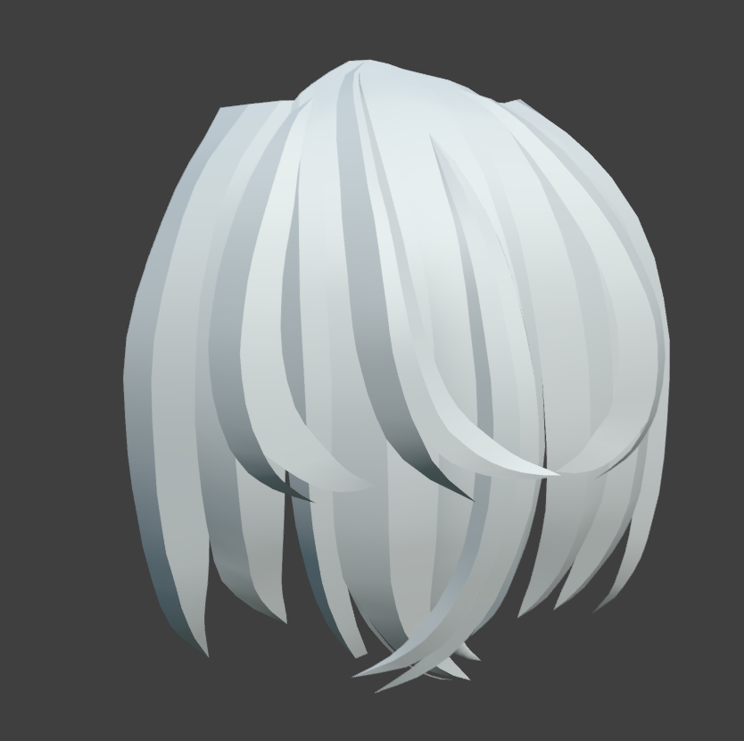 306_3D's tweet photo. blenderで比較的ローポリな前髪の作り方！

2枚目のように房ごとに作ります。
UV球を切り刻んで曲面を利用して束にしています（平面からでも作れると思います）
3枚目のように上に乗る毛束を作ってたします
4枚目のようにくっつけます

続き↓ https://t.co/1EsqJJpVFR