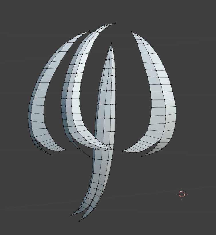 306_3D's tweet photo. blenderで比較的ローポリな前髪の作り方！

2枚目のように房ごとに作ります。
UV球を切り刻んで曲面を利用して束にしています（平面からでも作れると思います）
3枚目のように上に乗る毛束を作ってたします
4枚目のようにくっつけます

続き↓ https://t.co/1EsqJJpVFR