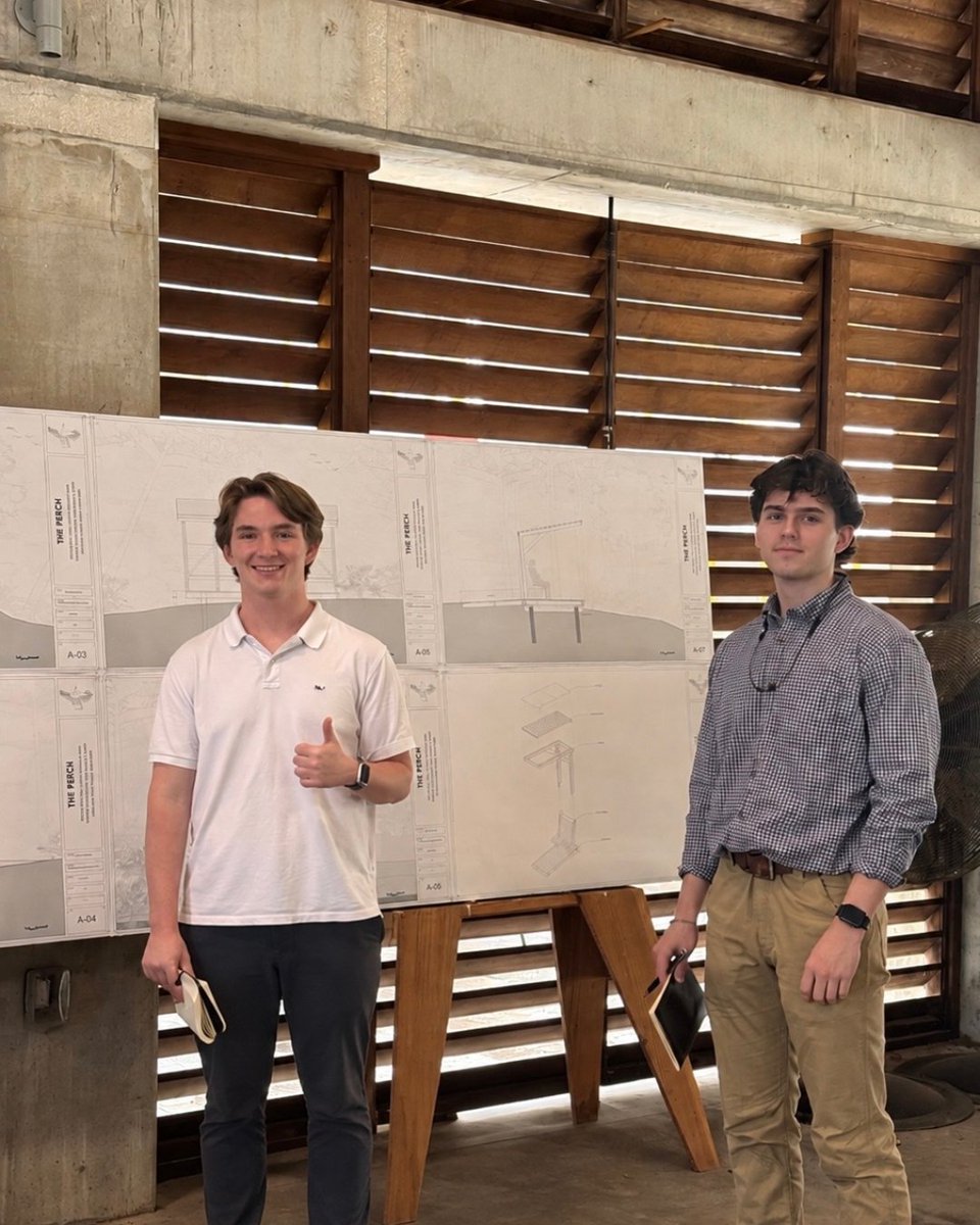 Salesianum's tweet photo. 🔦✨ ALUMNI SPOTLIGHT ✨🔦   

From Salesianum classmates to designing and building together in college, Aidan Burke ’22 and Chris Forwood ’22, students in the University of Miami School of Architecture, recently took part in a Design Build course that brought their work far beyond the classroom. Working with a real client, budget, and project site, their team spent the spring semester designing and constructing an overlook for Jonathan Dickinson State Park near Jupiter, Florida.

It’s always great to see where life takes our graduates, especially when the journey brings the Brotherhood back together along the way.

Keep building, Aidan and Chris. We can’t wait to see what’s next!