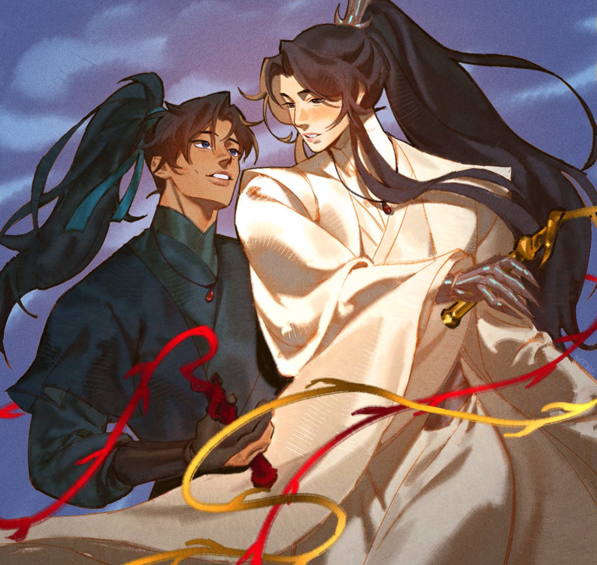m0onie9's tweet photo. happy birthday unc-I mean my beloved shizun 
#二哈和他的白猫师尊 #erha #2ha #ranwan #moran #chuwanning https://t.co/lKvqjV8Z3P