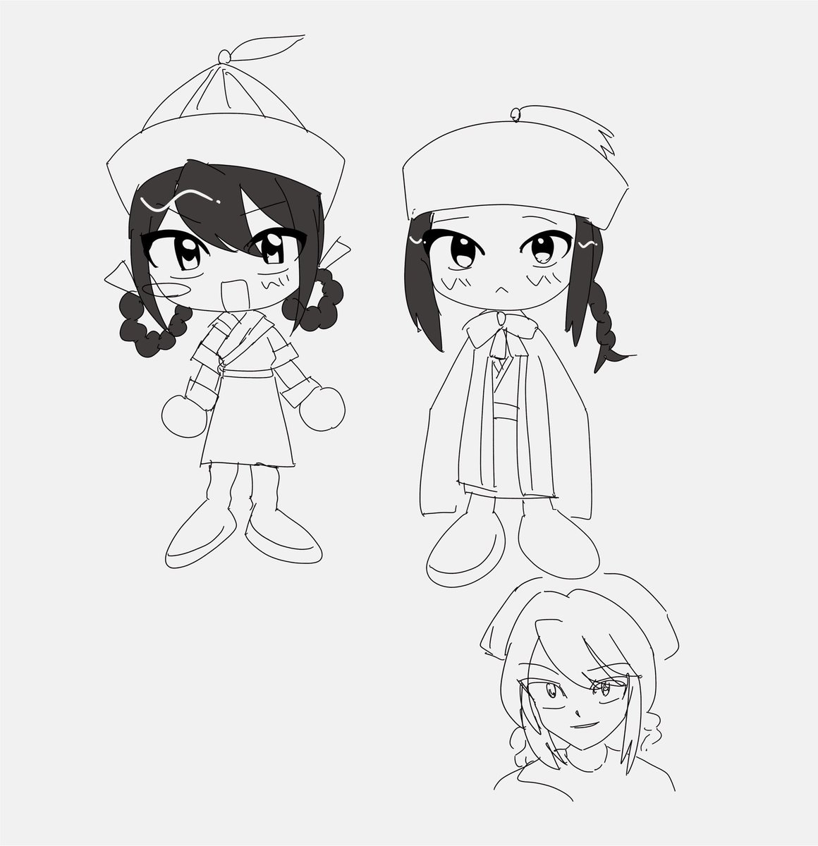 UaL20q's tweet photo. バトゥとオルダ
ミニキャラ練習中 https://t.co/PaoNqxLyUx
