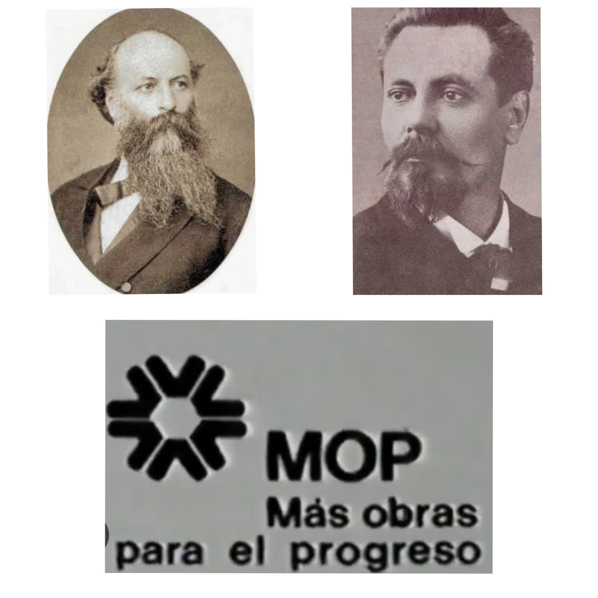 abramartti's tweet photo. MINISTERIO DE OBRAS PÚBLICAS 

Esas tres letras bien pueden significar las palabras que acompañan al logo pero realmente se trataba de un ministerio creado en 1874 por el entonces presidente Antonio Guzmán Blanco y férreo impulso de ingeniero Jesús Muñoz Tébar. https://t.co/Zm1rCdURir