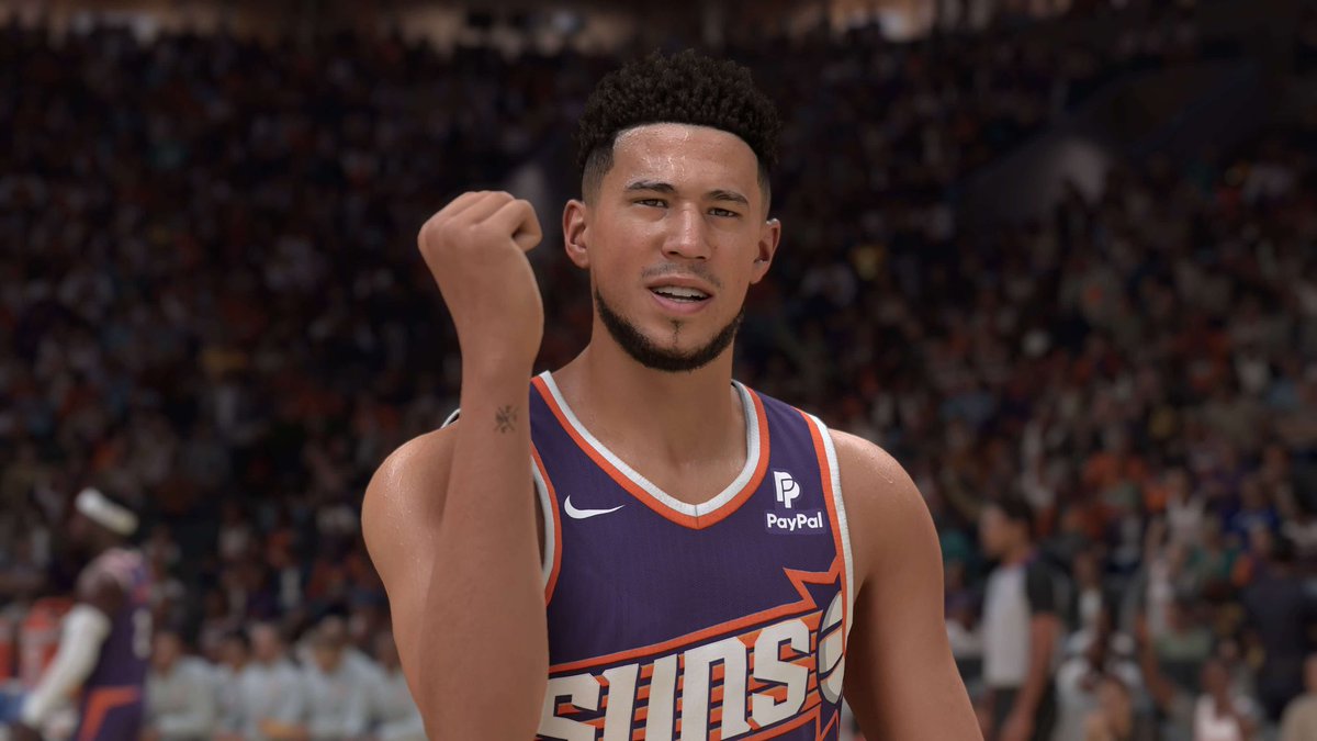 CGBBURNER's tweet photo. INSANE: Devin Booker only has an 86 mid-range rating on NBA 2k27 🤨

(Via, @2KRatings) https://t.co/HYGykWe3Pk