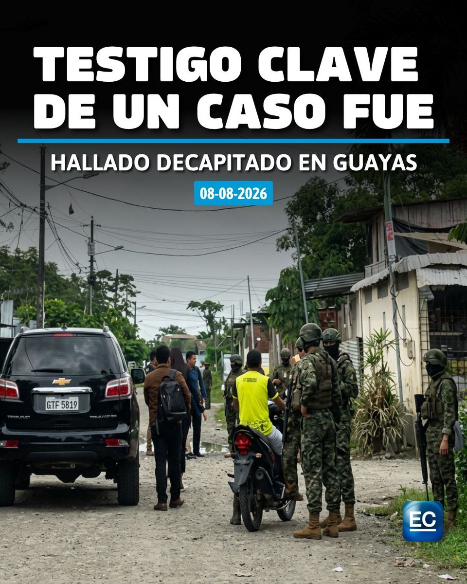 elcomerciocom's tweet photo. 👉 https://t.co/GXLdxLuHe5 🚨 Yelibert Moreira fue hallado muerto en la vía a Yaguachi https://t.co/IzNKl7KyUl