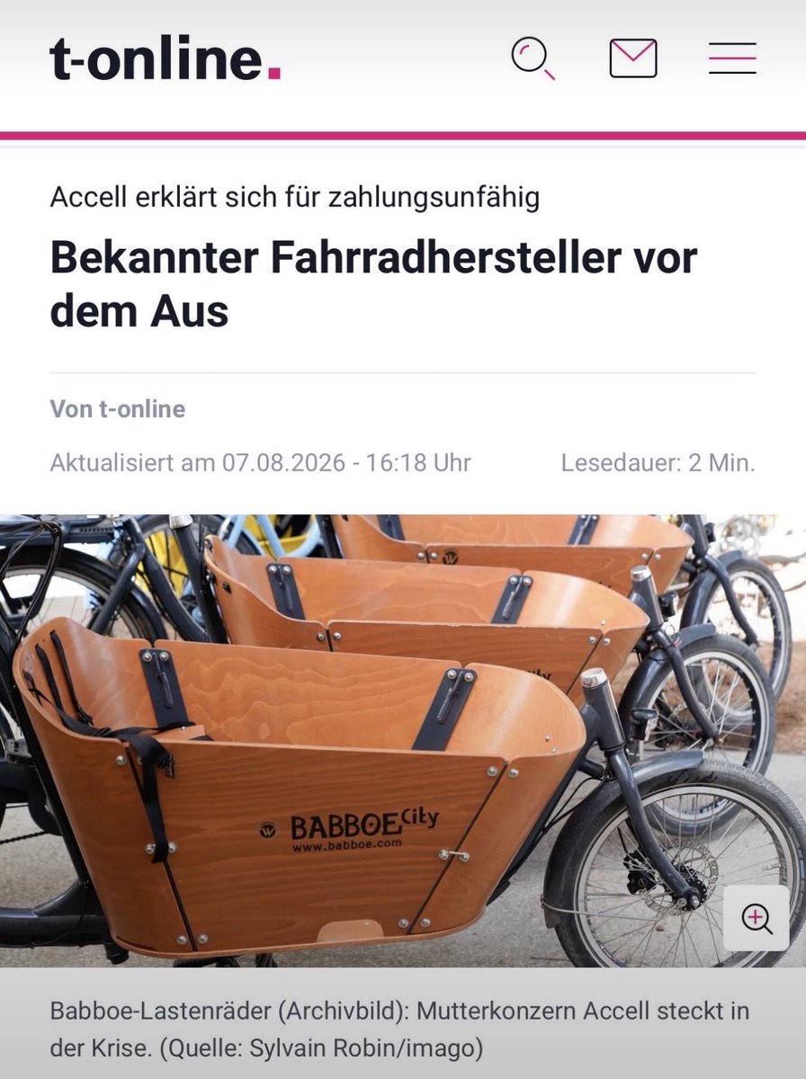 queru_lant's tweet photo. Das Lastenfahrrad, das von der Grünen und Linken bejubelte „urbane Transportfahrzeug der Zukunft“ interessiert keine Sau.

Da kann ich mir ein dreckiges Grinsen nicht verkneifen. https://t.co/U07jkCtkbF