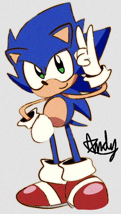 Dreamy_AndyVal's tweet photo. Practicing Sonic, it has horrible hands but I wanted to focus on achieve better the "retro" style

#sonic https://t.co/nrdUhAnqib