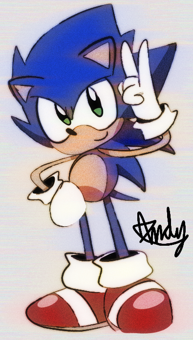 Dreamy_AndyVal's tweet photo. Practicing Sonic, it has horrible hands but I wanted to focus on achieve better the "retro" style

#sonic https://t.co/nrdUhAnqib