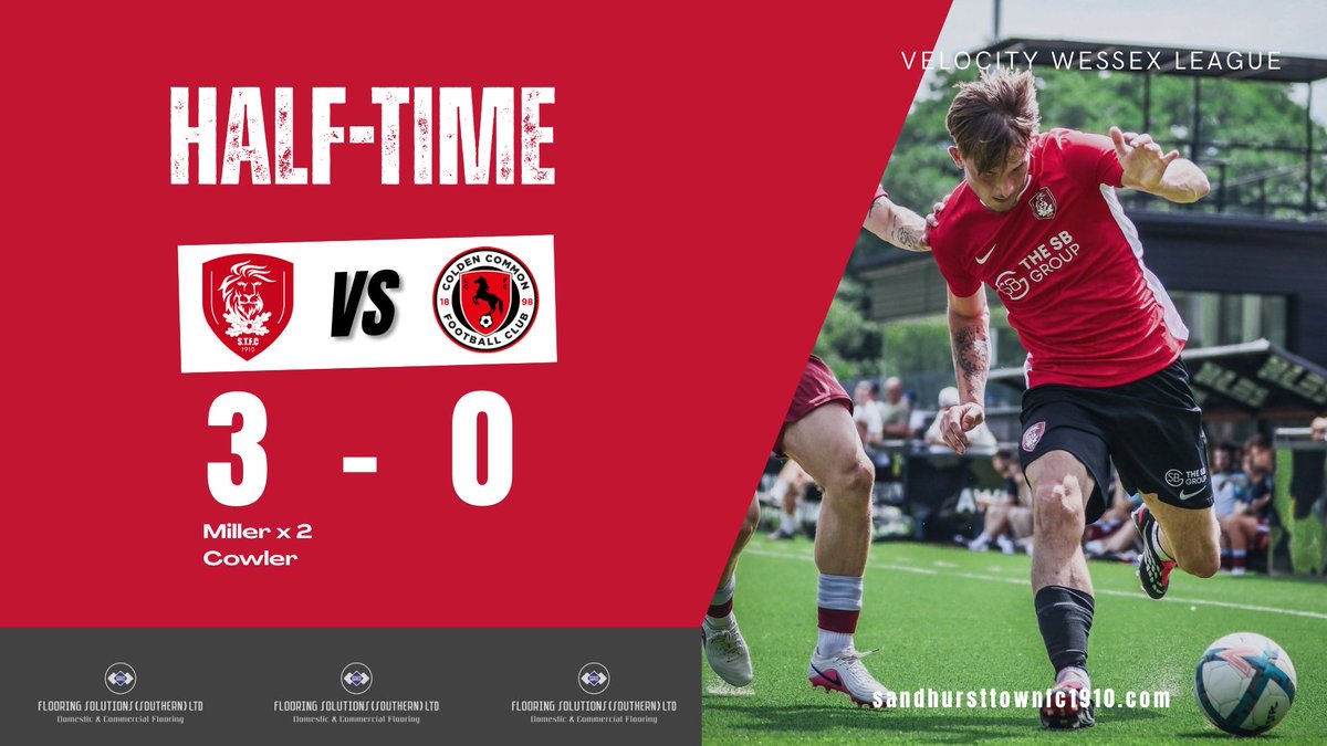 Sandhursttownfc's tweet photo. The fizzers head into the break on top of @ColdenCommonFC 🔴⚪️ #wessexleague https://t.co/pXGTPGiHB2