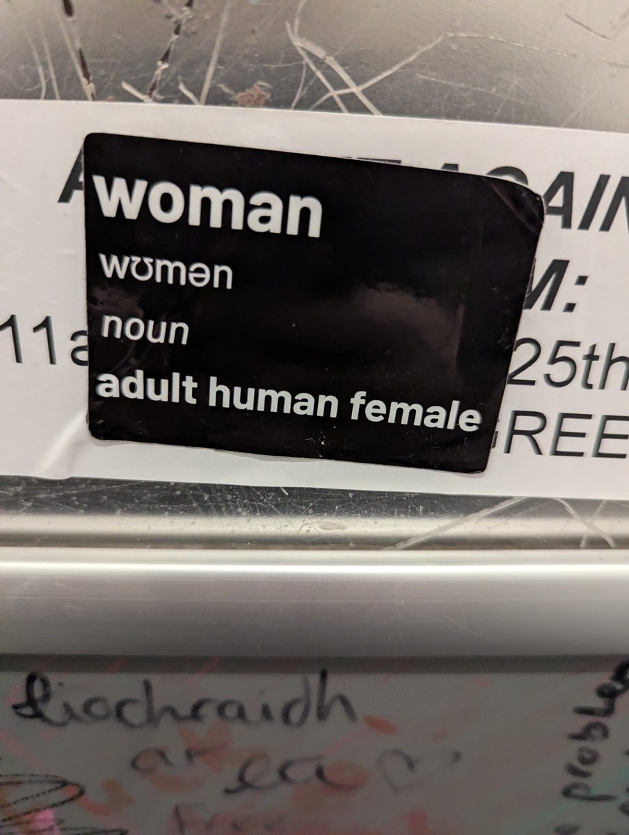 mellyhugs's tweet photo. To whichever TERF put this up at Mchuills - get f***ed. You are a sad little person and you don't represent me. You won't ever win. https://t.co/lJq5gsFt2E