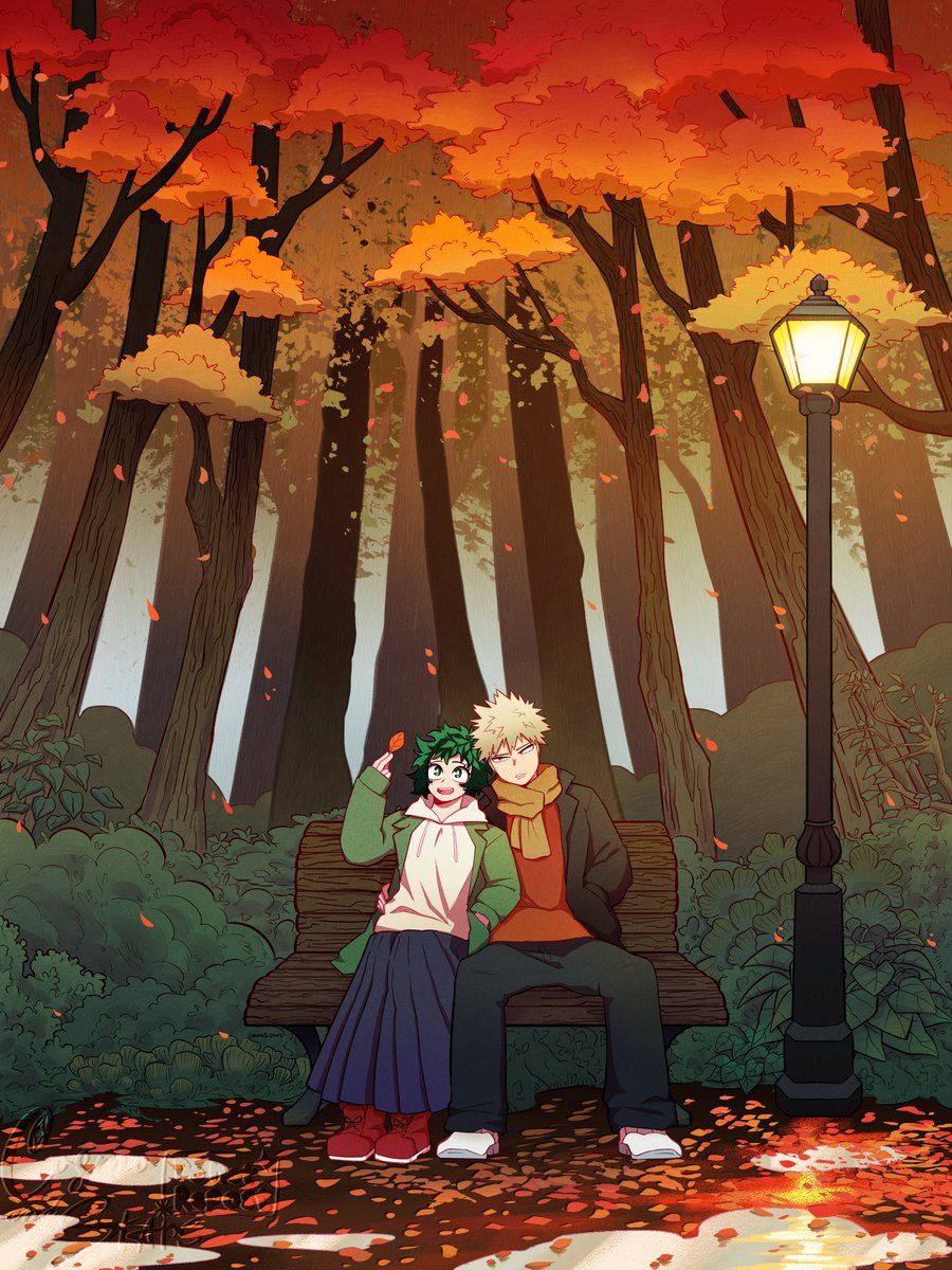 CosmoandStars's tweet photo. Fall it's near 
0809 🧡💚
#ktdk #bkdk #勝デク #bkfemdk #BKDKDay2026 https://t.co/N9bmuuwGOI