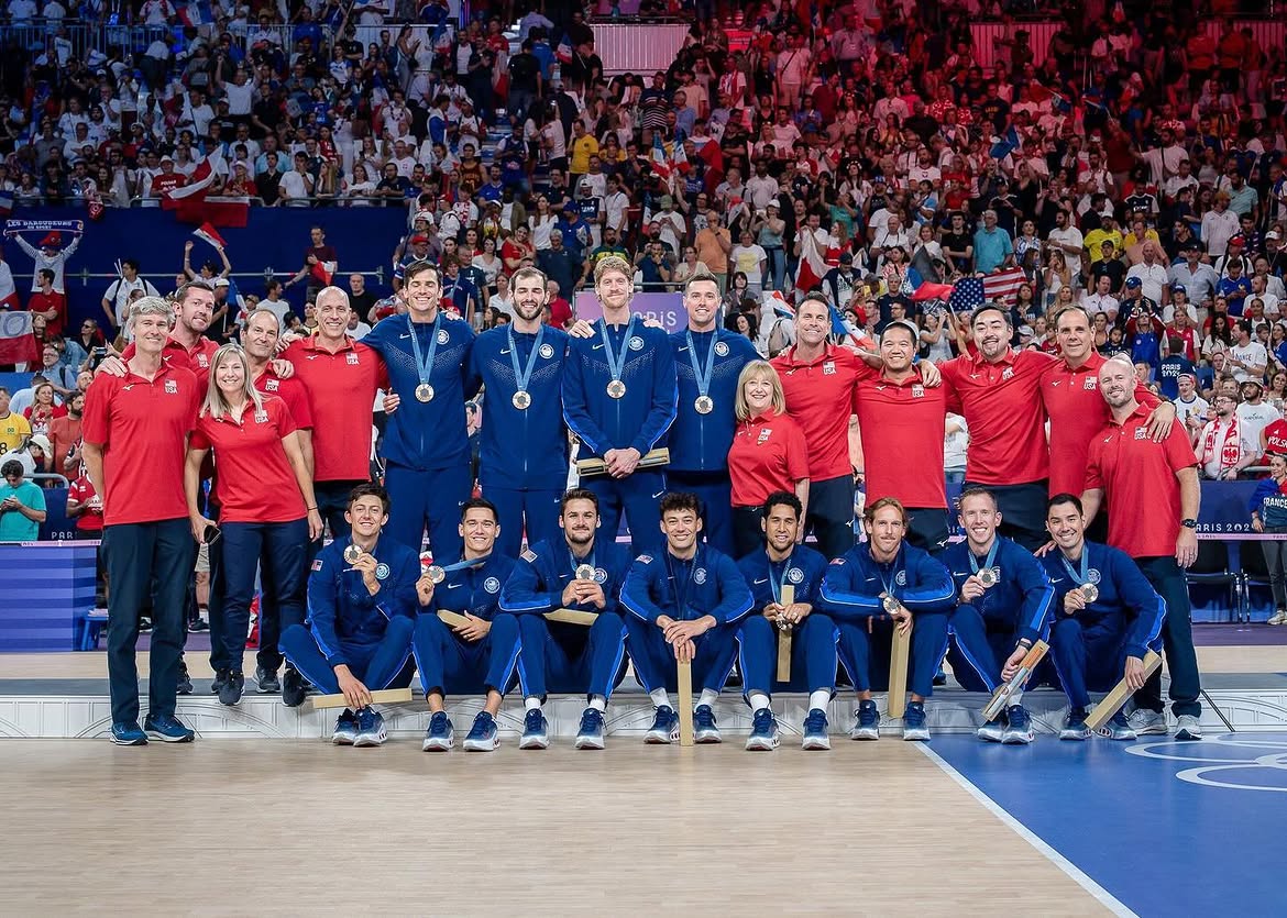 Micah11_Gallery's tweet photo. Two years ago today, Team USA swept Italy to claim Olympic bronze in Paris! 🥉🇺🇸

This marked Micah Christenson's second career Olympic podium! 🔥 https://t.co/jytFeFgGk0