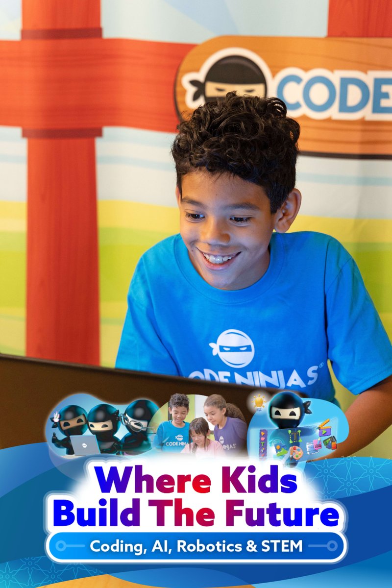 CodeNinjasBurl's tweet photo. Less mindless scrolling. More creating. 💻
This school year, help your child turn their love of technology into something amazing.
#CodeNinjas #STEM #CodingForKids https://t.co/9mGzkzDHM0