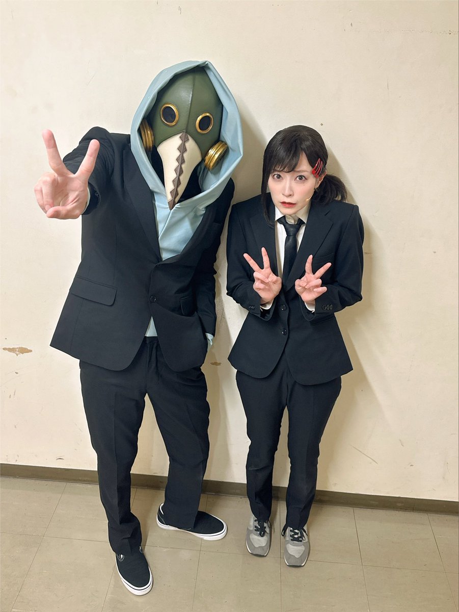 haruki_iwata's tweet photo. 「チェンソーマン」ザ・ステージ レゼ篇

2公演ご観劇誠にありがとうございました！
今日も特別な公演、1日になりました☺️✨

明日もお待ちしております✌️✌️

#チェンステ https://t.co/9rruUCQAQb