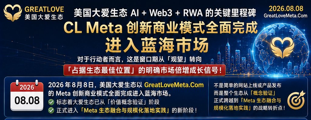 FrankIAEUN's tweet photo. 美国大爱生态「AI + Web3 + RWA 」的关键里程碑 -  「CL Meta 创新商业模式全面完成进入蓝海市场」邁向市場倍增成長信号！  https://t.co/Rp31KomsGo https://t.co/FBmDmlCPGK