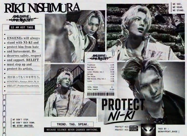 simjakeyy_7's tweet photo. New tags!!

ENGENEs will always stand with NI-KI and protect him from hate and harassment. He deserves safety, respect and support. BELIFT must step up and protect its artists.

何があってもリキを守ろう。
#ENGENEs_Always_With_Ni_ki
#BELIFT_ProtectYourArtists https://t.co/trb88X0B2K