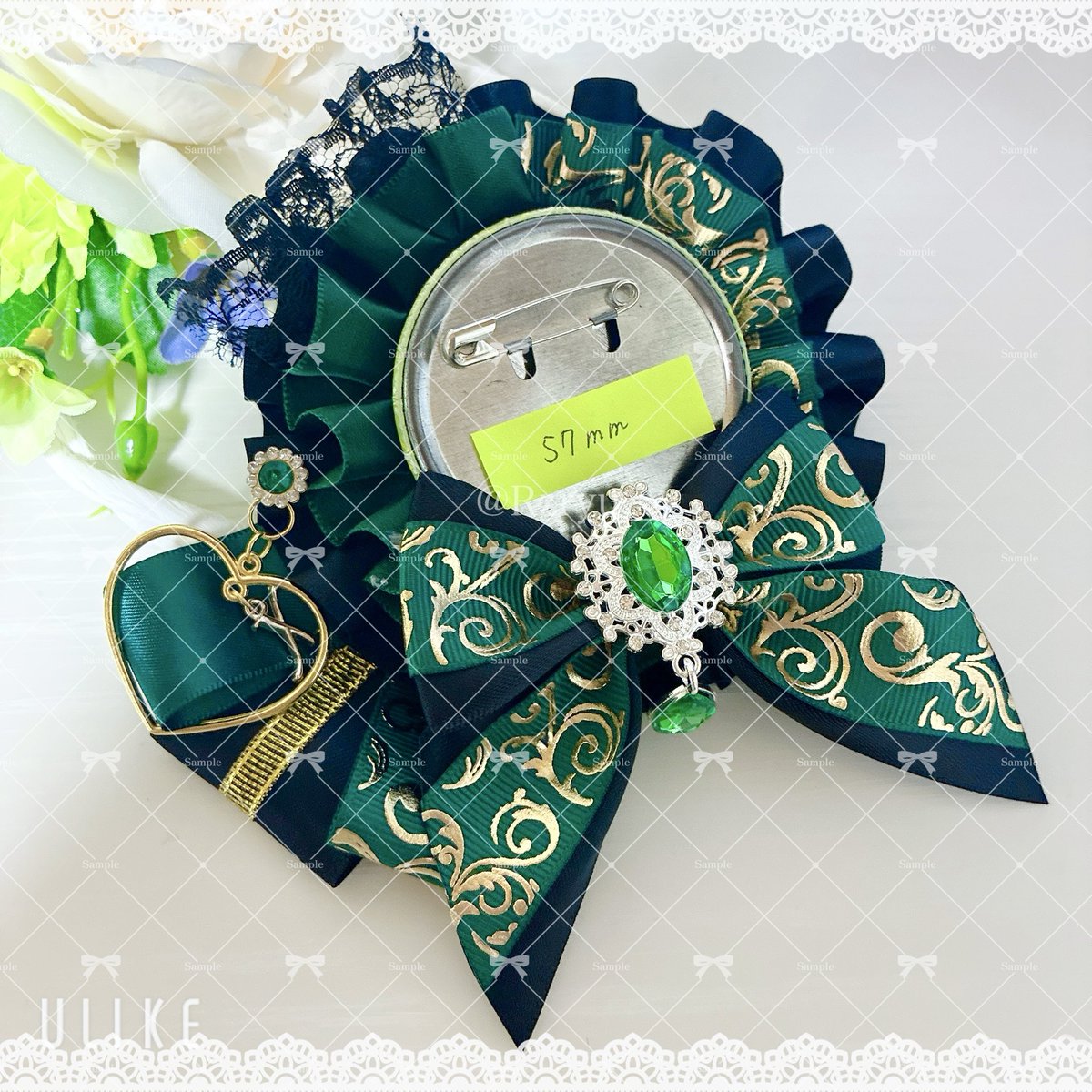 RzRyu__'s tweet photo. ＼ #イニシャル付きロゼット  ❁⃘*.ﾟ／
センターパーツ変更オーダー
ありがとうございます🙌💚

人気のハンターカラーでの制作でした☺️
またの御縁お待ちしております♡

 🔍 #ロゼットryu 
量産型 地雷系 痛ロゼット ロゼット https://t.co/FF42a3WsPE