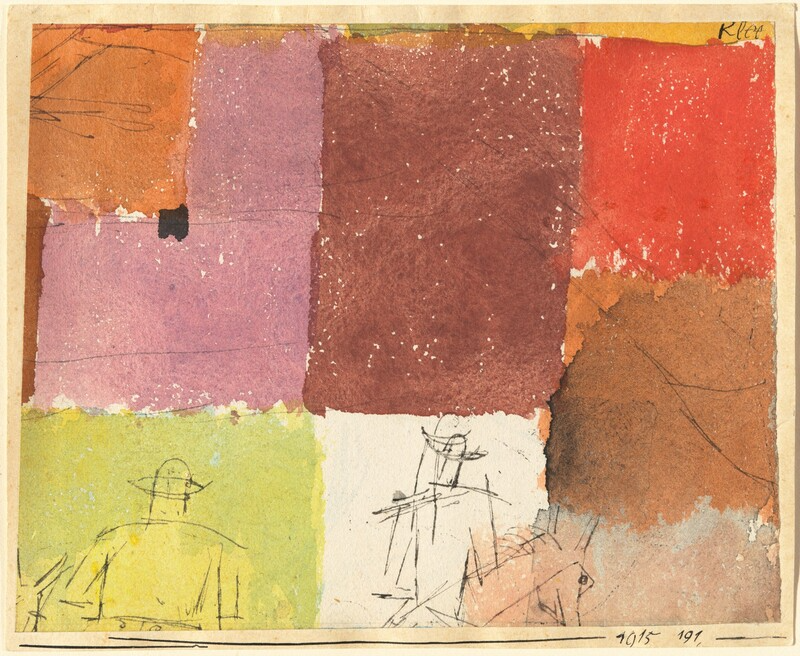 Luigibg's tweet photo. Paul Klee, Composition with Figure, 1915 https://t.co/0bxKfvh1NX