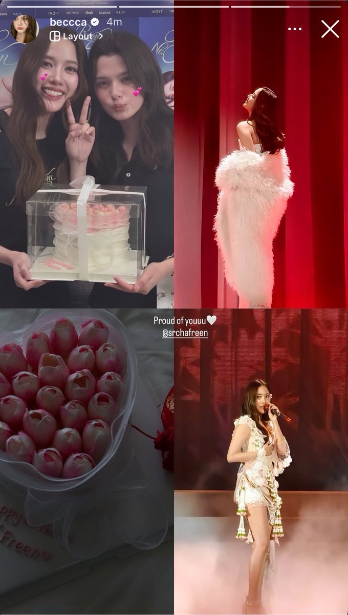 freen__brainrot's tweet photo. "proud of youuu🤍" 
the white heart and the pink tulips im cryinggg😭

#RoomNumberFreen
#ฟรีนเบค #srchafreen #beckysangels https://t.co/tU4S7rHBuV