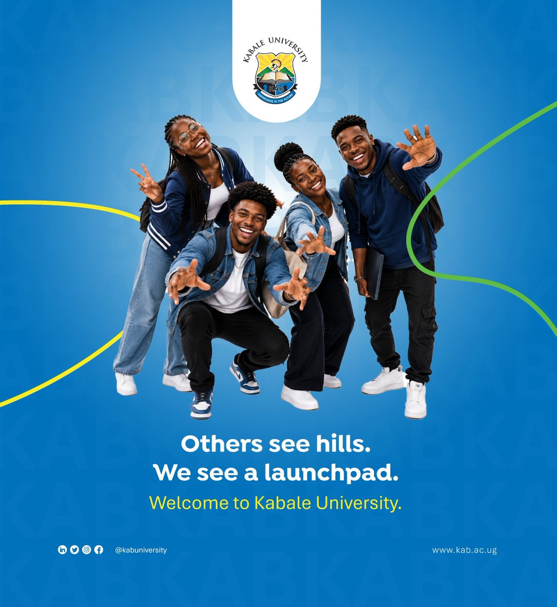 kabuniversity's tweet photo. The mist has cleared, and your future is now officially loading at Uganda's University Without Walls! 

A massive welcome to our incoming/fresh students! You have officially made it to the beautiful, mist-kissed hills of Kigezi, and we couldn't be more excited to have you join the KAB family.

Whether you are here to code vertically, dive into research, or lead tomorrow, this is where your great ascent begins. To help you settle in smoothly, navigate campus life, and get all the critical student contacts and information, we’ve got your back. Download your ultimate campus survival manual right here: https://t.co/ZQpBaAVSO7
