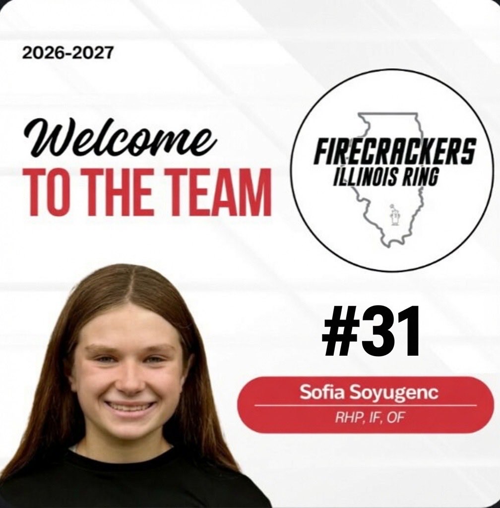 sofiasoyugenc's tweet photo. NEW TEAM. SAME PASSION. SAME DRIVE.

Excited to announce that I’m joining @Firecrackers_IL. Can’t wait to get on the field with the squad &amp; turn some heads this Fall. I’ll always cherish the memories I made with the girls over the past 3 yrs. It isn’t goodbye. It’s see you later. https://t.co/nDRCMfrYhU