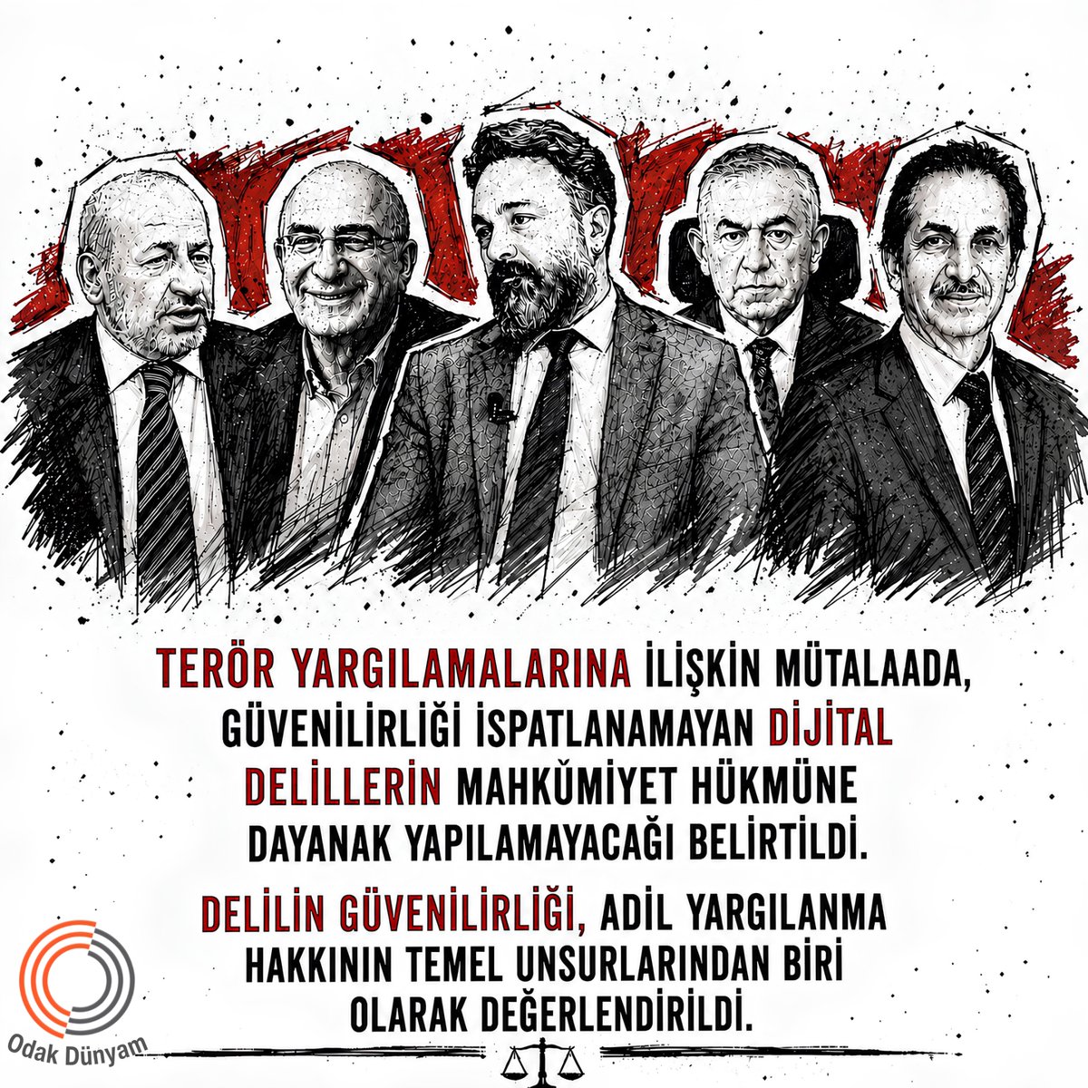 odakdunyam's tweet photo. Terör yargılamalarına ilişkin mütalaada, güvenilirliği ispatlanamayan dijital delillerin mahkûmiyet hükmüne dayanak yapılamayacağı belirtildi.

Delilin güvenilirliği, adil yargılanma hakkının temel unsurlarından biri olarak değerlendirildi.

@necmettincalisk 

Hukukİçin OrtakÇağrı
