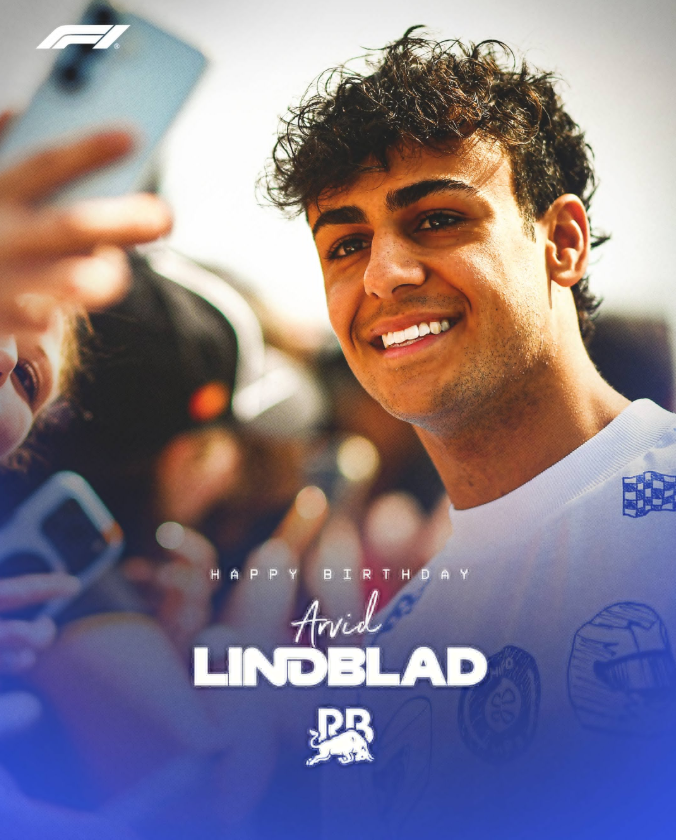 ZanePlayzRBX's tweet photo. Wishing a very happy birthday to Arvid Lindblad 🥳 The Racing Bulls rookie turns 19 today!

#f1 #lindblad #happybirthdaylindblad https://t.co/m29N4lauxA
