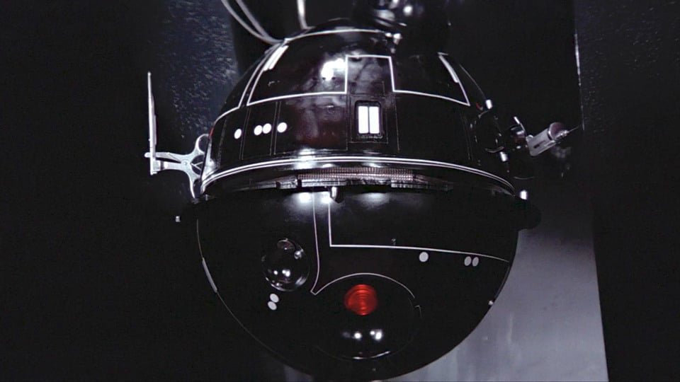 80s_Kidz's tweet photo. Who remembers walking round the local Boots store and seeing the interrogation droid from Star Wars on the ceilings? https://t.co/LdNBHTghkT