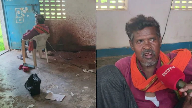 Neetivaan's tweet photo. Name of the headmaster is "Samaylal Kol" and  comes under Schedule Tribe in Madhya Pradesh. https://t.co/KjD0Bg4Yg2