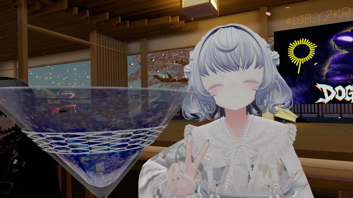 Tryyy___27's tweet photo. 久しぶりの夜桜！
しゃけちゃんにでっかいグラスで入れてもらった！！

 #DJB_YZKR https://t.co/eNUOldM60Y