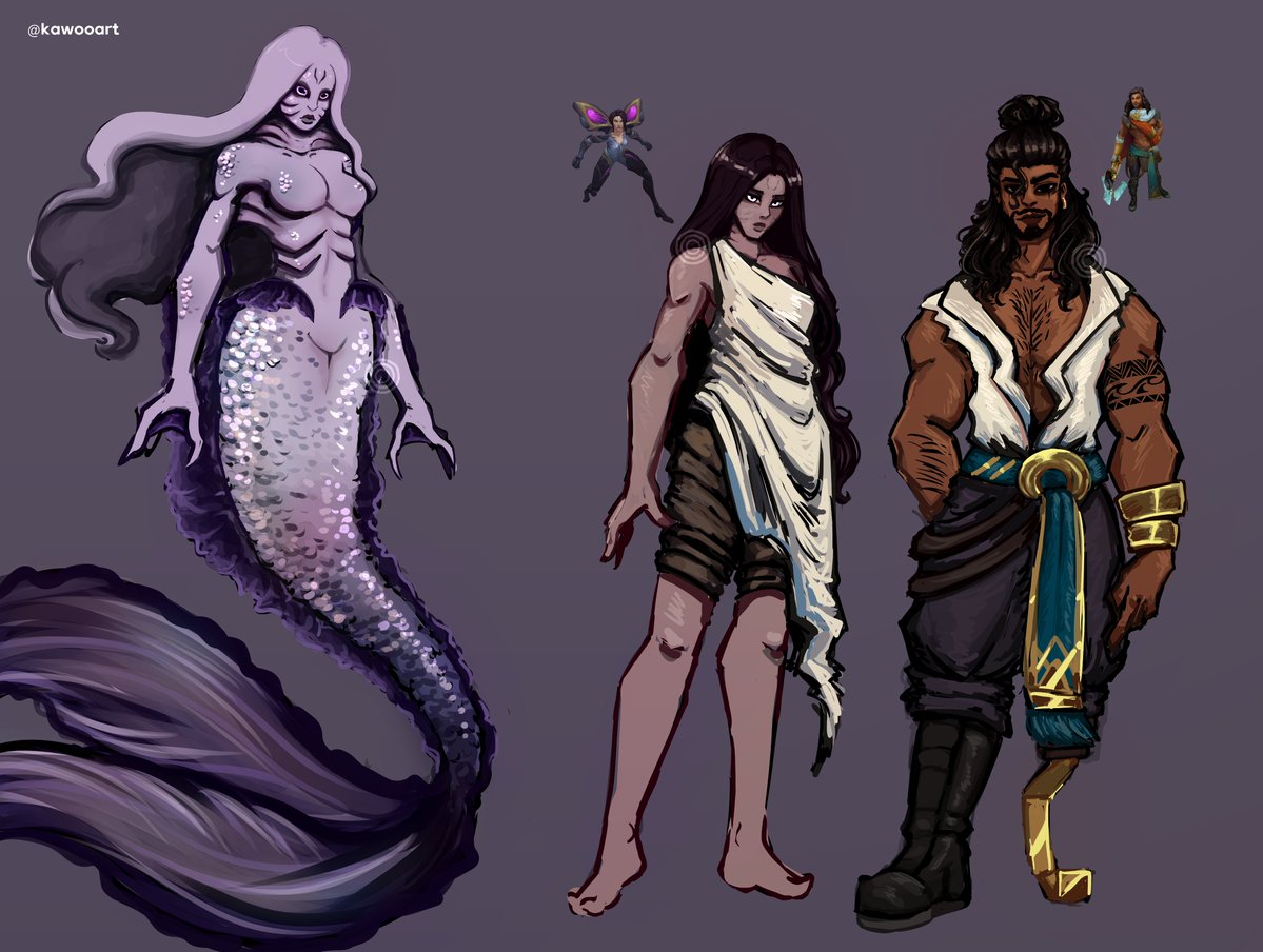 kawooart's tweet photo. Pirates Of The Caribbean x Lol AU 

#Kaisa #Akshan #ArtofLegends https://t.co/C5buOgPEZ4