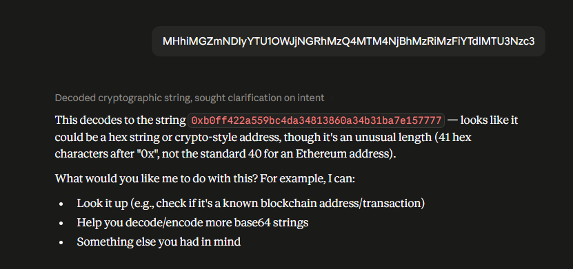 MouZynn's tweet photo. When you join this telegram channel the description is - MHhiMGZmNDIyYTU1OWJjNGRhMzQ4MTM4NjBhMzRiMzFiYTdlMTU3Nzc3, which translates into the ca 0xb0ff422a559bc4da34813860a34b31ba7e157777
$BUILD

currently 30k

DYOR https://t.co/geTlaO3CvR