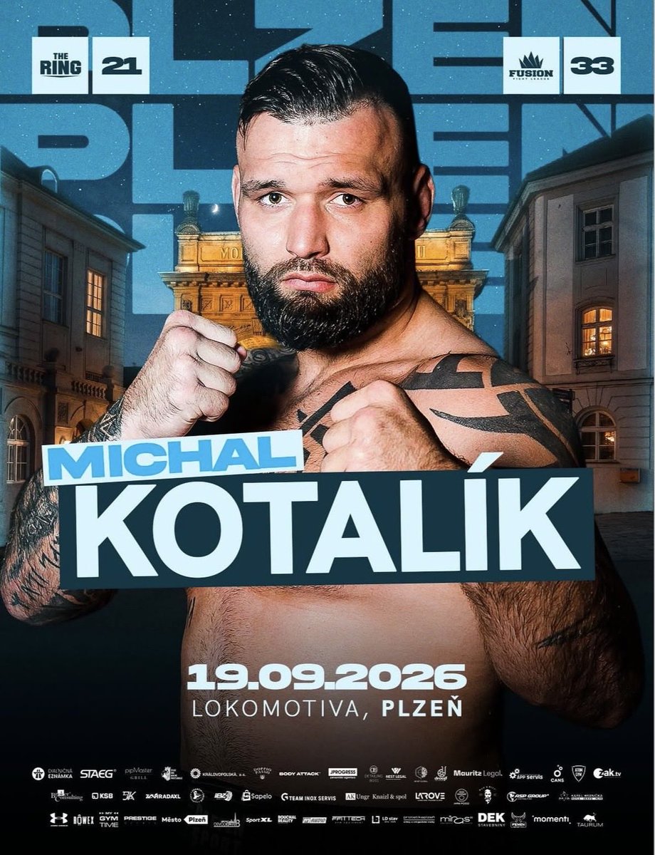 PTrbusek's tweet photo. Kotalík také v profi na The Ring 21 pod Patron Boxing. Rýsuje se solidní karta v Plzni ▶️

#PatronBoxing #TheRing21 https://t.co/ACSJwdoIqN