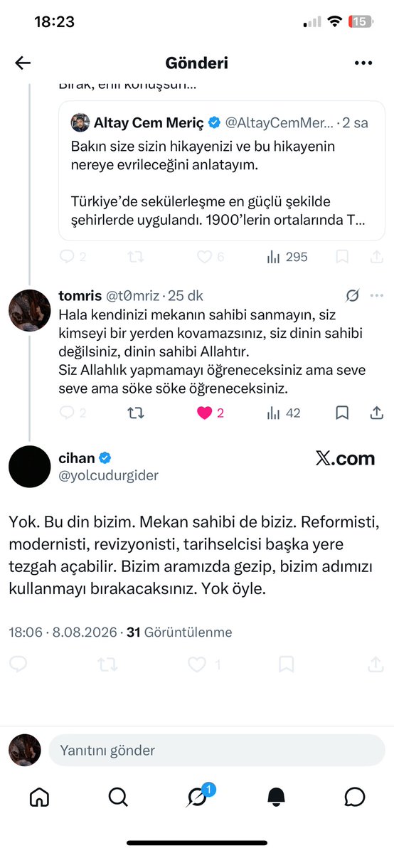 t0mriz's tweet photo. Lafını da söyleyip engellemiş çocuk. Naahh kovarsın, gücünüz yetmediği için böyle kuduruksunuz zaten. Ateşiniz bundan. Kovamadığınız için itibarını düşüremediğiniz için yangınlardasınız :) sönmezsiniz de.
Mekanın sahibi geldi siz defolacaksınız :) https://t.co/yHyQCjJqcw