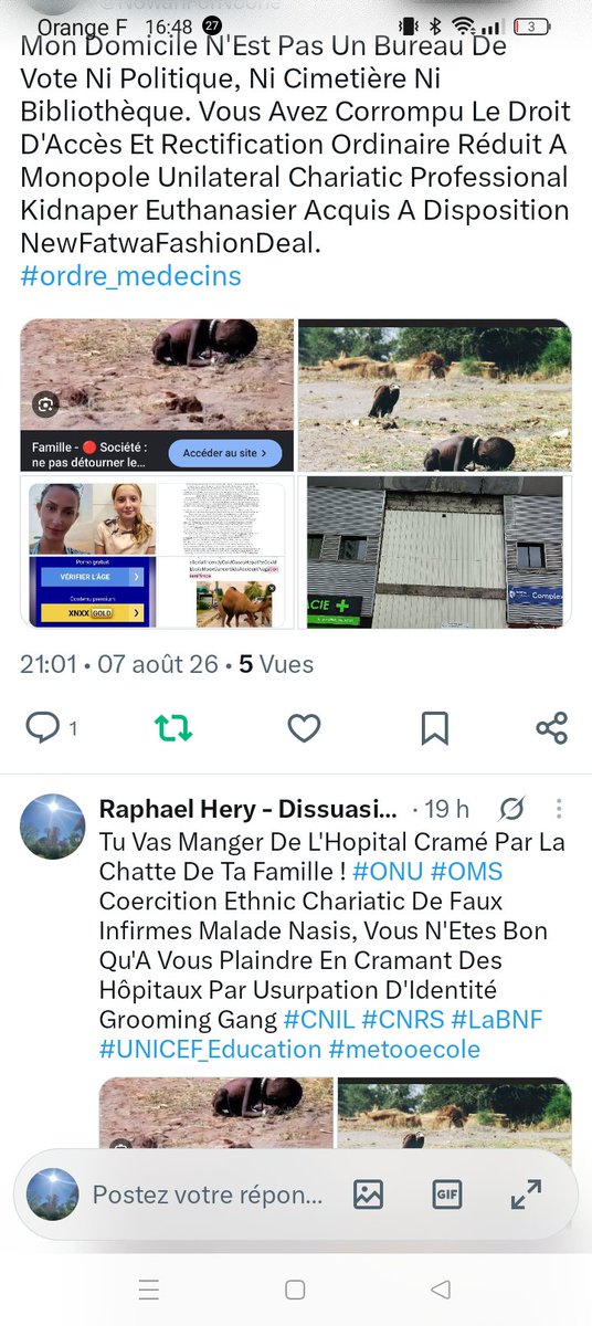 NowanForNoone's tweet photo. #OMS #ONU #IranInFrance #AmbRusFrance #CNIL #CNRS #Pharos #metoo Tu N'EsBonQu'ATePlaindre EnCramantDesHôpitaux.TuAsEuthanasiéMaMèrePireQu'Un Rat,SurveillanceProxénèteShitGHBCokeQuenelleWagnerIB226KidnapperEuthanasier MDPH. NeParlezPlusDe Bavures CHU, Mais De Crimes #officielsoral https://t.co/4xb3mijty6