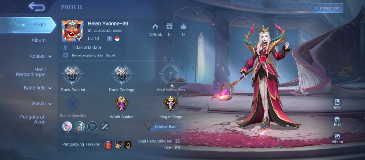 Xufanns's tweet photo. wts wtb akun ml smurf rank kecil 🤏

√ diamond 275 💎
√ coa 120 ⭐
√ battle point 81.788 (bisa beli hero)
√ vexana epic, angela halloween

data safe 100% ada bukti top up dan tanggal pembuatan akun, siap ce 💌

💰 40k

#zonauang #zonajajan https://t.co/NiT1vL6Y6B