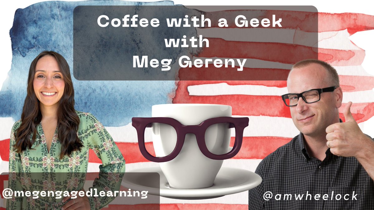AMWheelock's tweet photo. Latest Podcast Episode with #socialstudies #history teacher Meg Gereny
https://t.co/cH3UOPZnRD
#education #edtech https://t.co/2Q0jnRXZ94