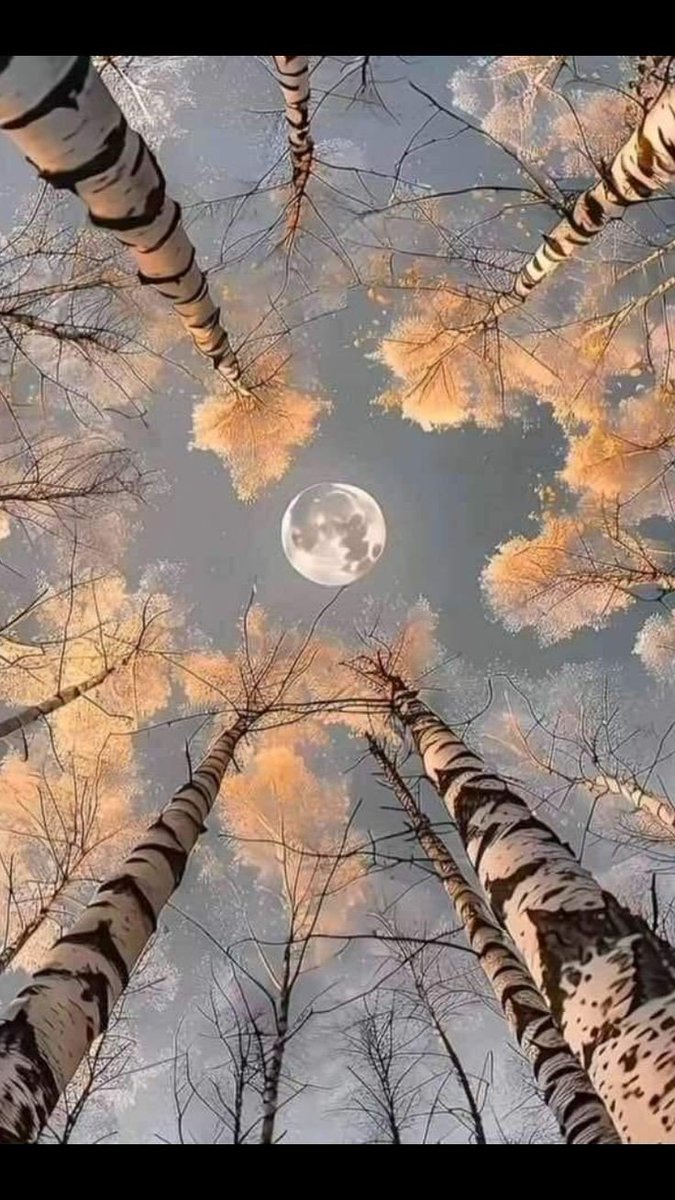 astropeak_11's tweet photo. Beautiful moonlit forest scene 🌕🌲 https://t.co/GyYFNOLm54