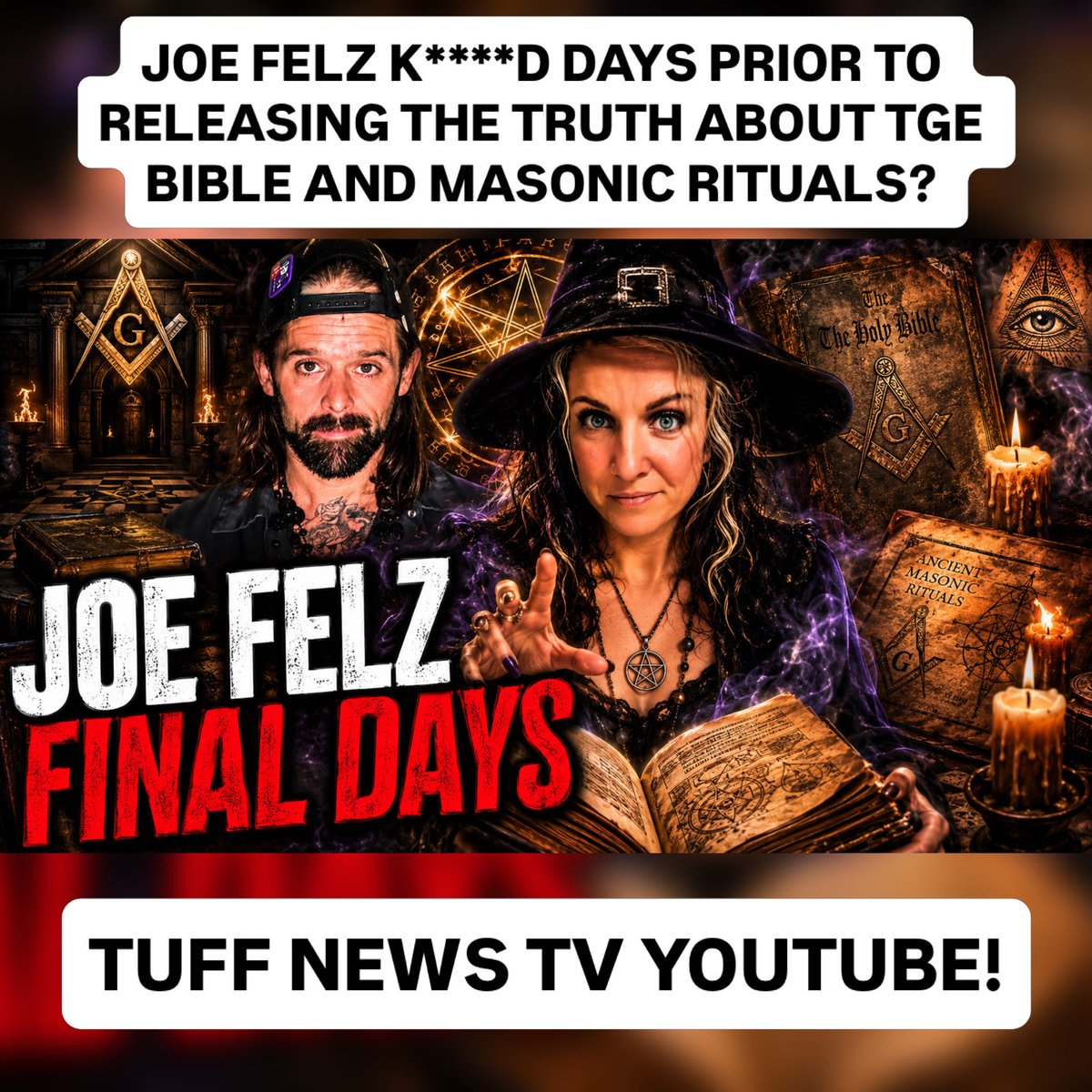 TUFFMANCAVE's tweet photo. 👉🏾https://t.co/sirorriwlh
Joe Felz dead at 40 after threatening to reveal the truth about the Bible and Masonic teachings. Was his wife involved in his death? Fans seem to think so! Here’s what we know!
#JoeFelz #christianity #freemason #drama #viralnews #politics #popculture https://t.co/BWbkQ5NPfA