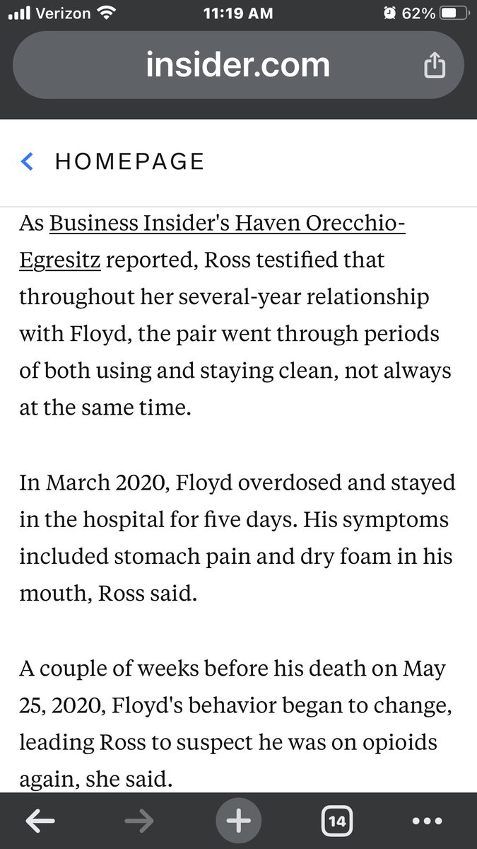 _Trump2024MAGA_'s tweet photo. @Liz_Wheeler Trial testimony exposed one month before Floyd died he spent five days in the hospital after overdosing on fentanyl https://t.co/BQ2f6tlmAO