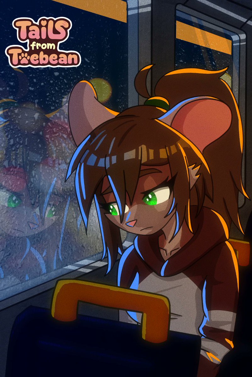 pogeski's tweet photo. Minty on the bus on a rainy afternoon (upcoming art from Tails from Toebean)

What is she thinking about?

#ratgirl #furry #oc #anthro #datingsim #adultgames https://t.co/Fym5J2DkOt