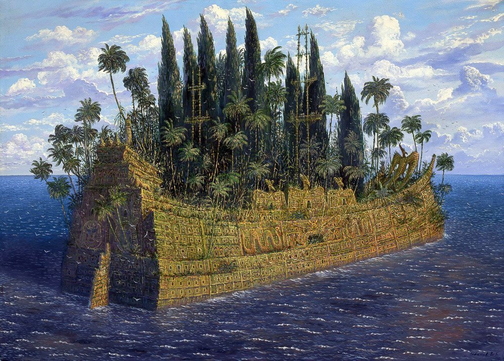 cartographer_s's tweet photo. The Last Ship of Atlantis - Vsevolod Ivanov, 1997 https://t.co/9APmPu5Ncz