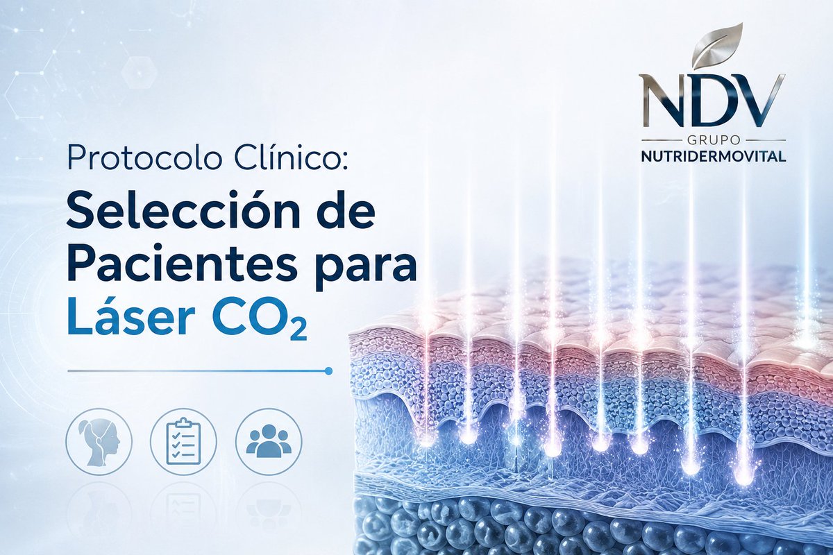 GrupoNutriDerm1's tweet photo. La seguridad en cabina empieza por una correcta valoración.
¿Conoces los criterios clave para la selección de pacientes en tratamientos con Láser CO₂ Fraccionado?
Lee nuestro post didáctico completo aquí 👉 https://t.co/cKBuMkFNTN
#LaserCO2 #EsteticaAvanzada #Formacion #NDV https://t.co/3Oj09kZImU