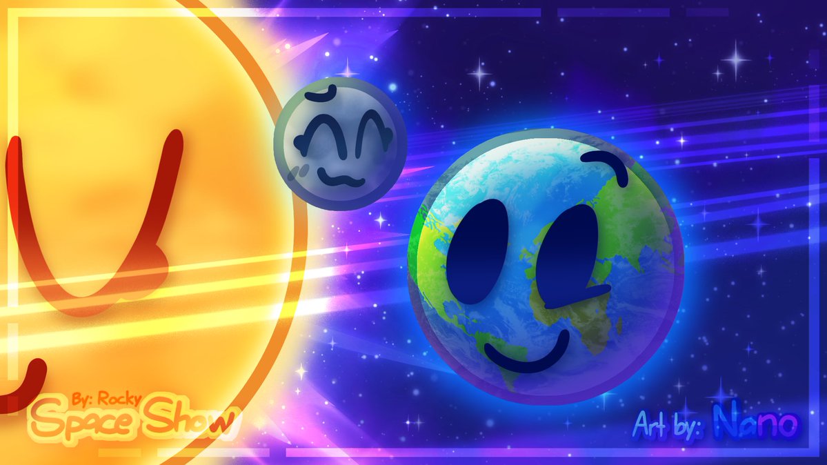 Nano_Callo's tweet photo. I recently made a Space Show Fanart!! [:
- Space Show by: Rocky & Ooni
- First time experimenting like this…
- Artstyle inspired from: @Rennnosc
———————— — -
Software Used: IbisPaint X
Time Taken: 1h 15m+
Layers: 50
#spaceshow #osc #objectshowcommunity #tpot #bfdia #bfb #bfdi https://t.co/AJ0BFL4hux