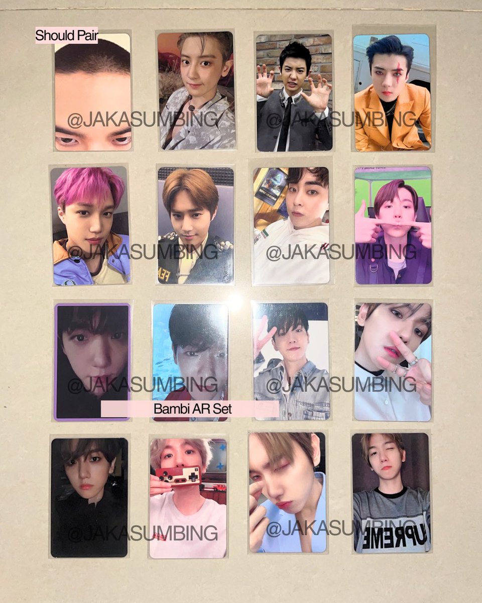 JAKASUMBING's tweet photo. wts pc baekhyun era lama, kyungsoo jidat universe, chanyeol, sehun, kai, suho, xiumin 

💸 price? dm aku kalau minat yaa 
🤍 negotiable
🏠 dom jakarta, ina 🇮🇩

tags | sell photocard poca mama growl xoxo lmr love me right lotto kokobop for life candy bambi dftf obsession tempo https://t.co/B5zfbb47X9