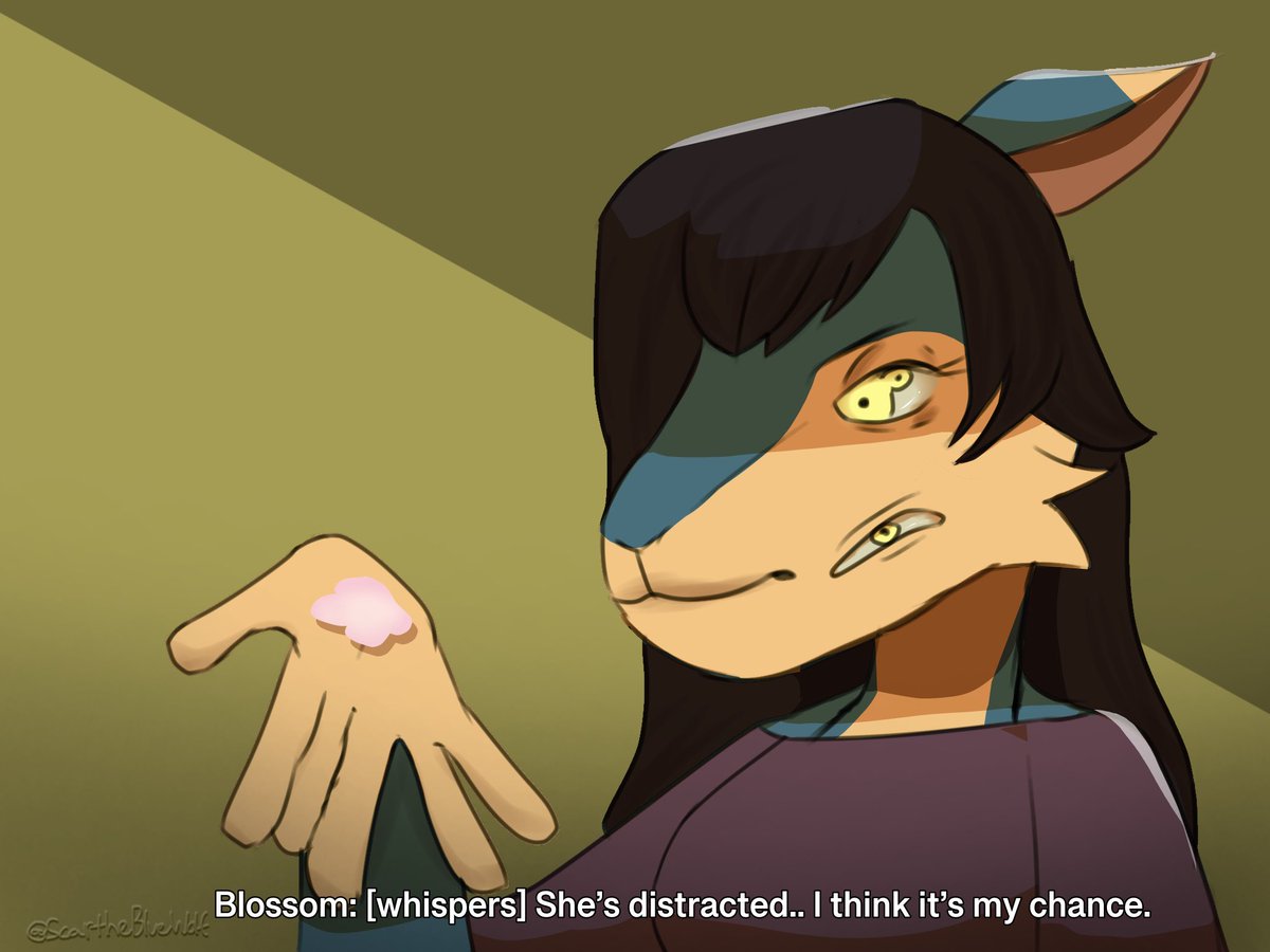 ScarTheBlueWolf's tweet photo. Blossom gets lost https://t.co/PRgyqzacnS