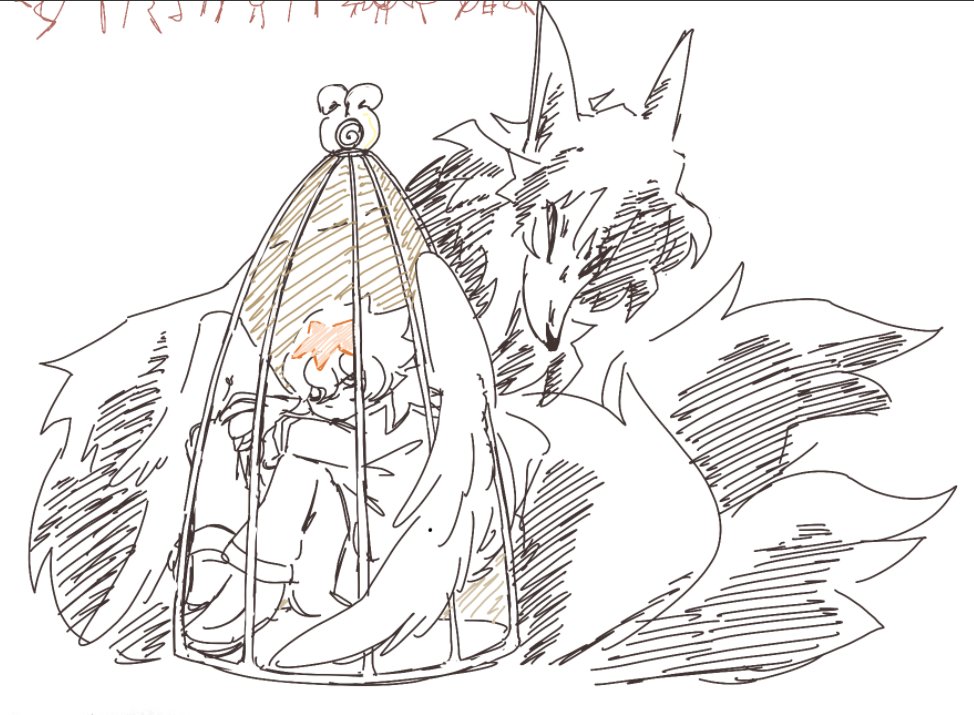 birdgare's tweet photo. [backlog] caged bird https://t.co/rSYOHQZJG6