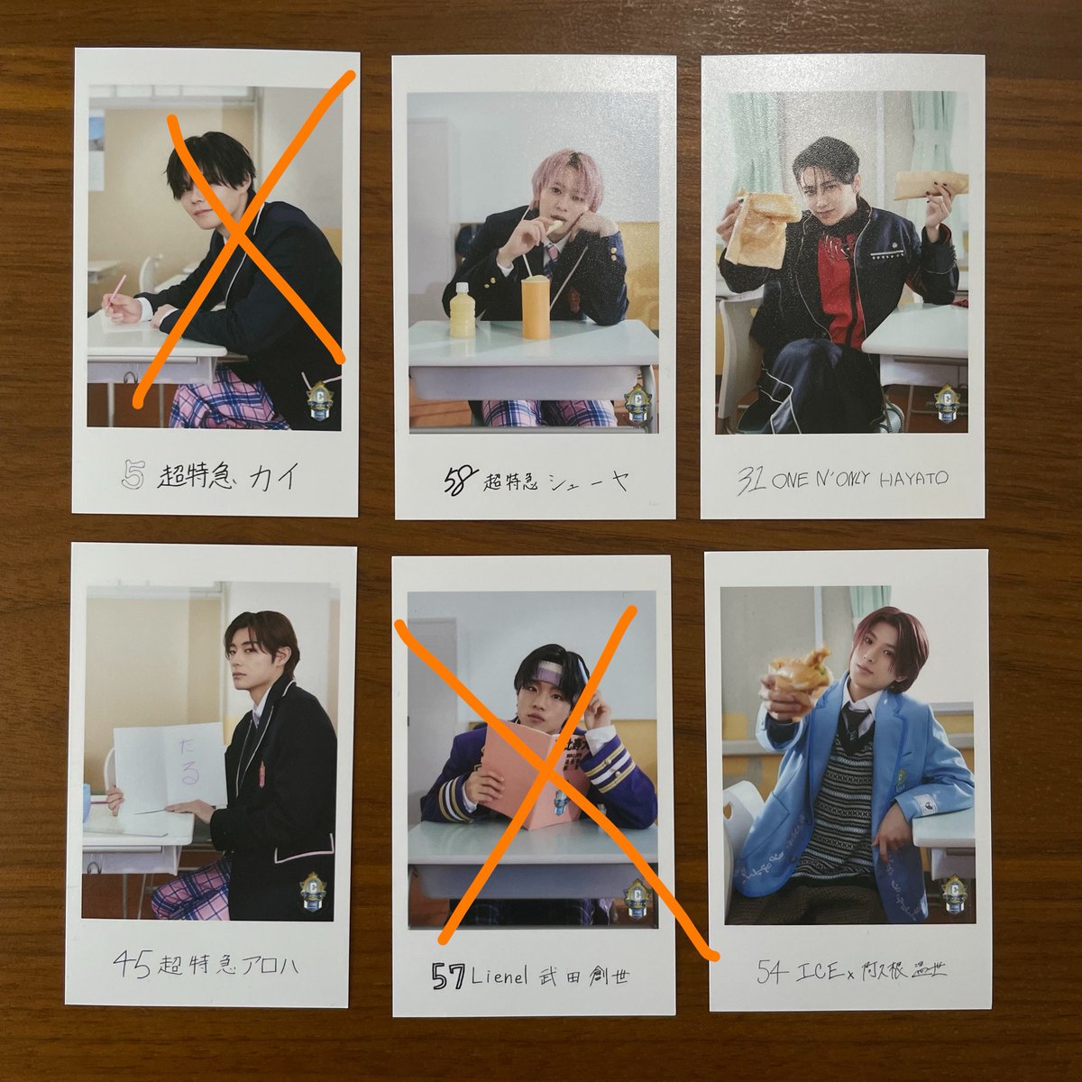 torinooniku06's tweet photo. EBiDAN THE LIVE 2026 エビライグッズ ミニフォト　交換　

【譲】シューヤ　アロハ　
　　HAYATO　阿久根温世

【求】田中洸希 左>右、吉澤要人 左右

エビライ13、16（14、15）の手渡し希望です。
お気軽にお声掛けください。 https://t.co/IXrnU9lHDl