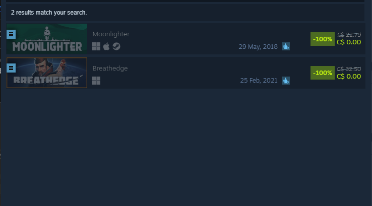 MarcFromRivr's tweet photo. FYI, this link will always show you which games on Steam are currently discounted to FREE: https://t.co/sRGcP2N3tP https://t.co/NnP6C6lFXz