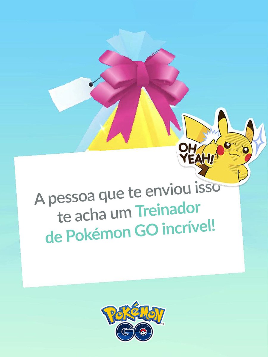 PokemonGOptBR's tweet photo. Existem alguns Treinadores incríveis por aí! 
Mandem esse lembrete para um deles ✨ https://t.co/GpBKfa8xVA