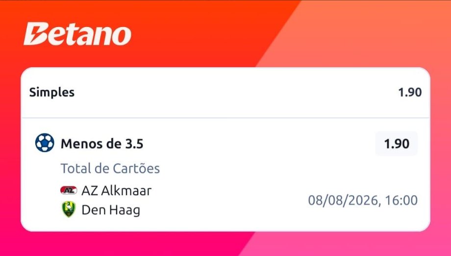reidounder's tweet photo. AZ x Den Haag 
Menos de 3.5 Cartões 📝
1 unidade 💸 https://t.co/LcjwFgrM5v
